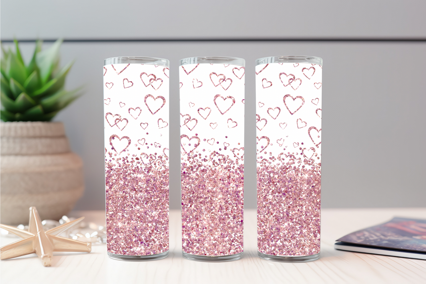 Hearts tumbler