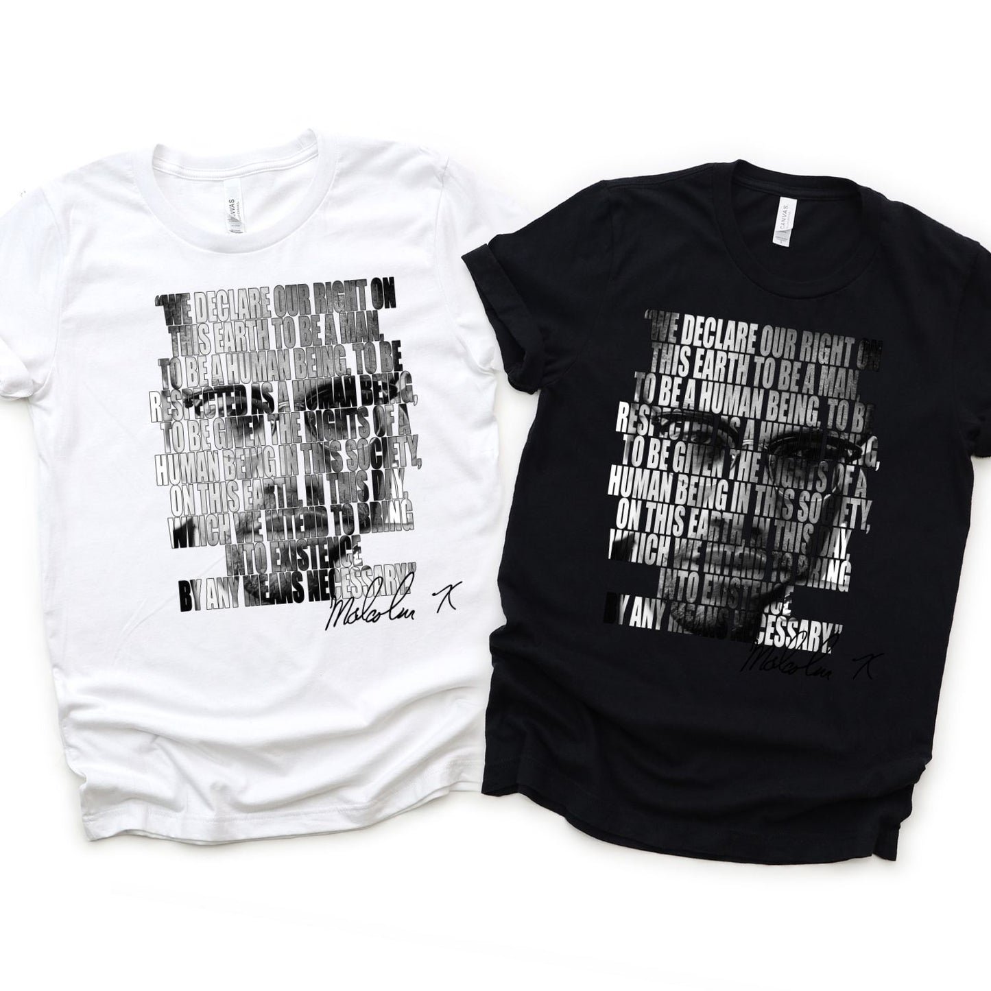 MALCOM X - BY ANY MEANS NECESSARY TEE