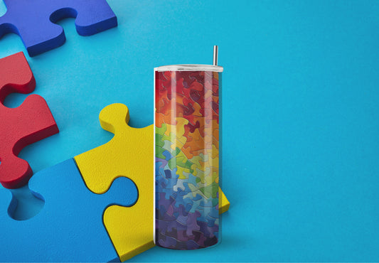 Puzzles Pieces Tumbler